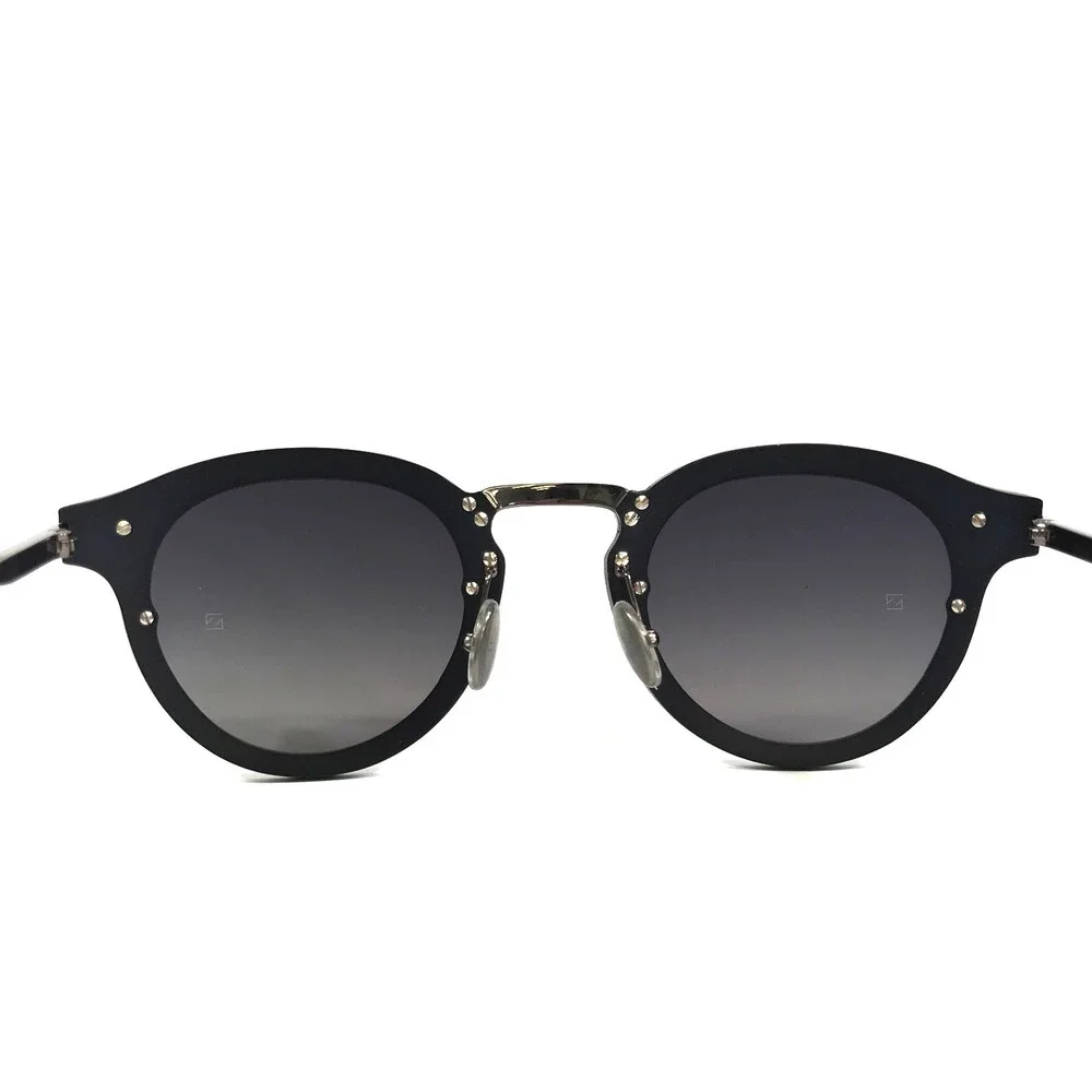 Omega Sunglasses OM0029 91C Matte Black Brushed Gunmetal Frames Gradient Lenses